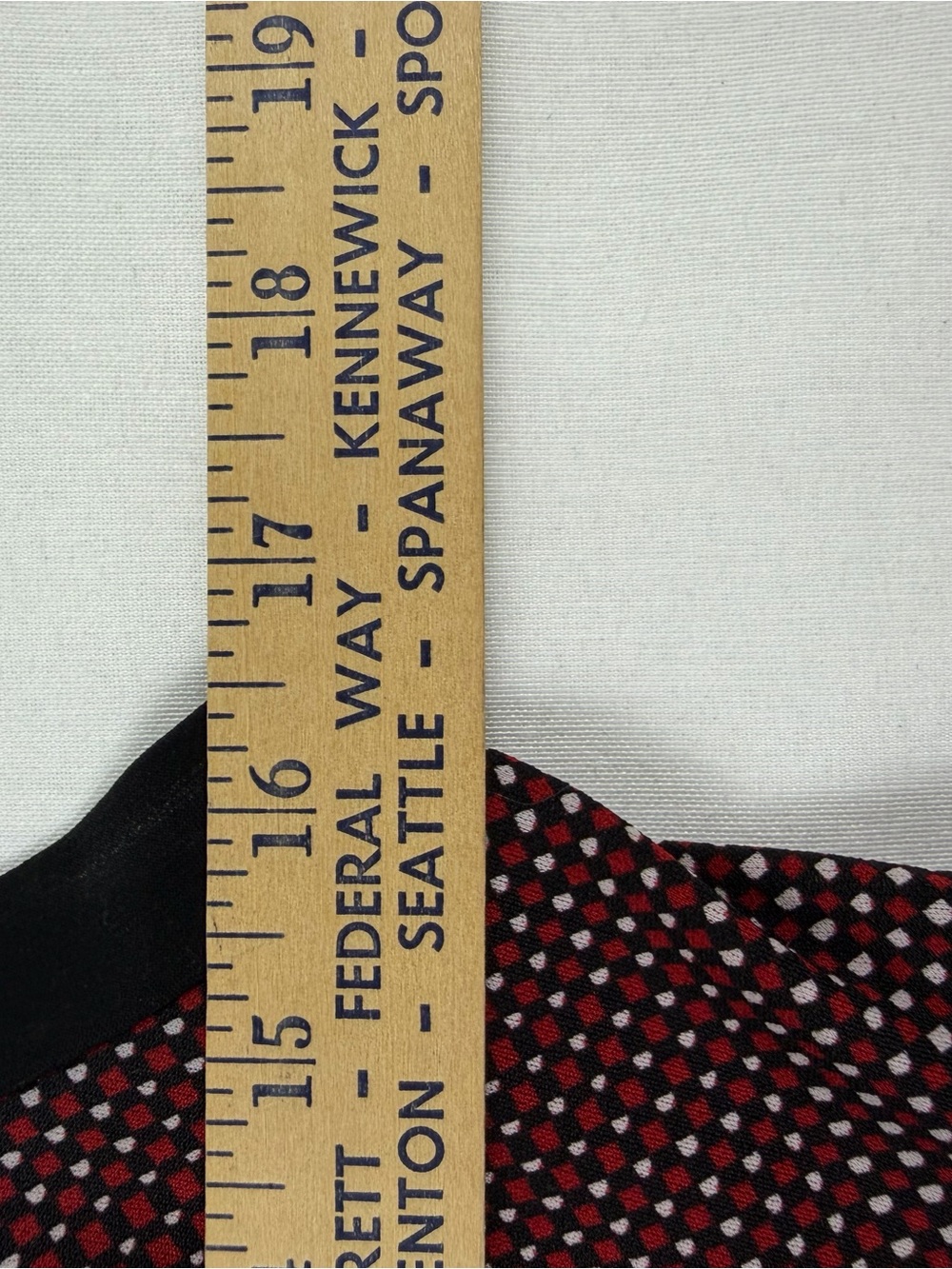 Tempted Geometric Sleeveless Empire Waist Midi Dress Women Medium Red Black - Picture 4 of 5